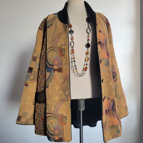Mary Lynn O'Shea Women’s Handmade Jacquard Jacket (Size: Large) - Picture 9 of 14